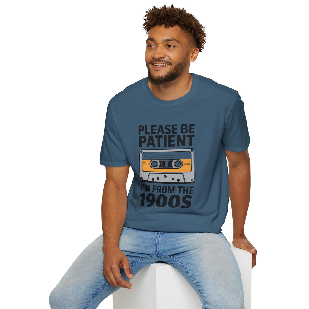 Cassette Tape, Please Be Patient, I'm From The 1900's Unisex Softstyle T-Shirt Unisex Adult T-shirt Australian Printer Music