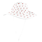 Red Lightning Wide Brim Bucket Hat Wide Brim Bucket Hat comic Printed Offshore