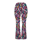 Colour Burst High Waist Crossover Tummy Control Flare Leggings High Waist Flare Leggings Printed Offshore