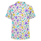 80's Grid Kids Youth Short Sleeve Button Up Shirt