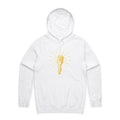 Microphone Men's AS Colour Hoodie White Mens Hoodie Music Printed In Australia