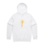 Microphone - Mens Hoodie White Mens Hoodie Music Printed In Australia