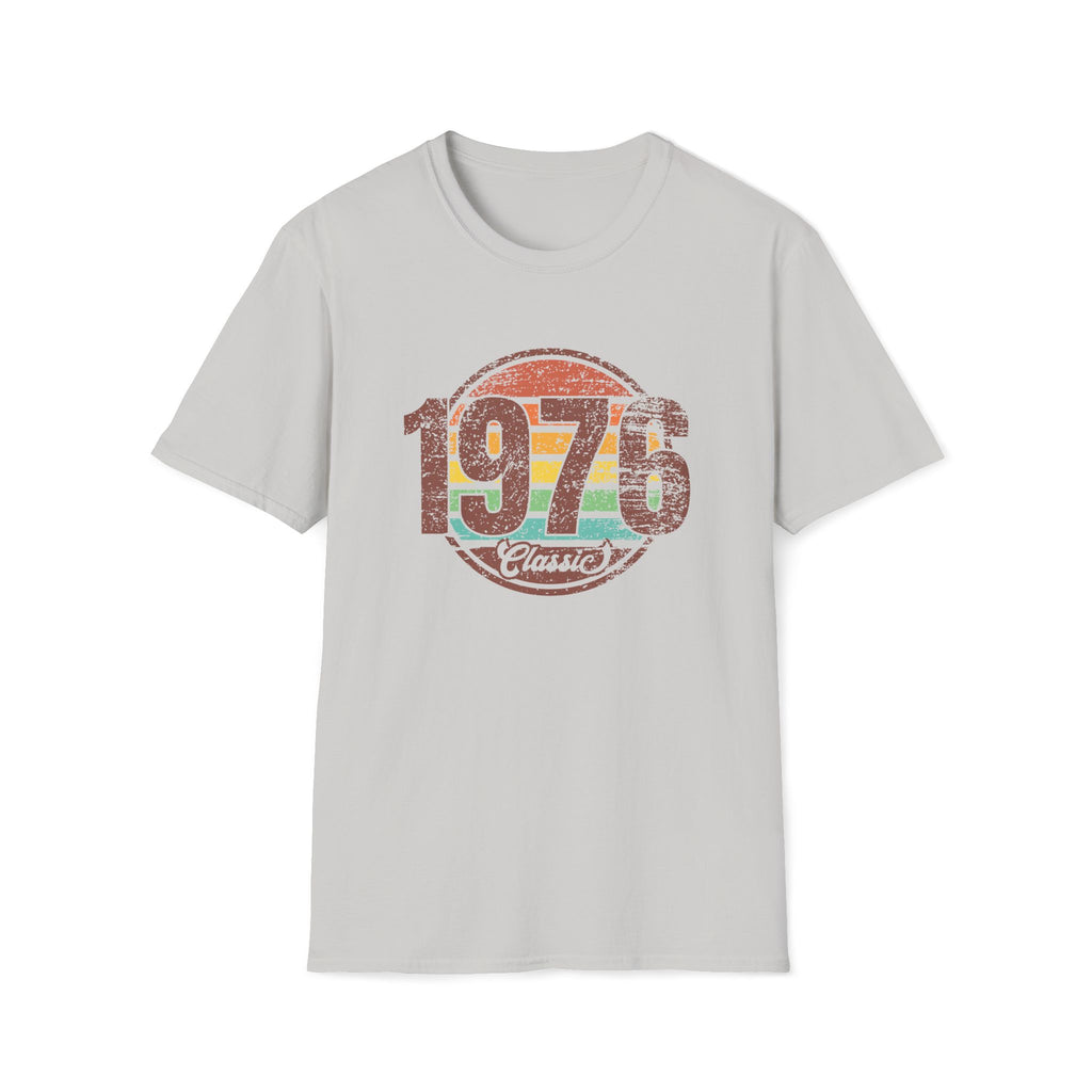 Turning 50 1976 Classic Unisex Softstyle T-Shirt Ice Grey Unisex Adult T-shirt Australian Printer Birthday Retro
