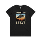 UFO I Want To Leave Women's AS Colour T-shirt