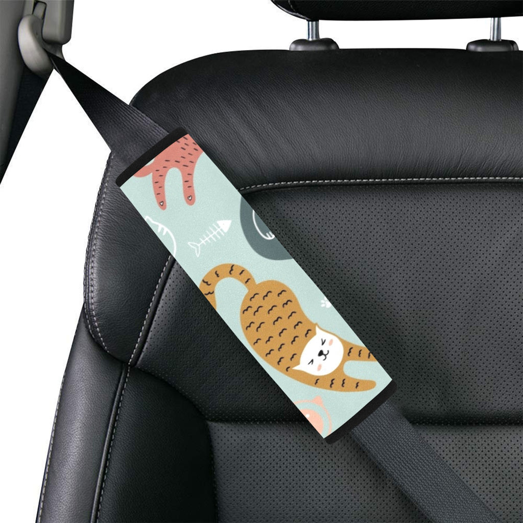 Cat Stretch Car Seat Belt Cover 7''x10'' (Pack of 2) Car Seat Belt Cover 7x10 (Pack of 2) animal Printed Offshore