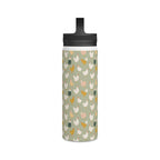Chicken Life Stainless Steel Water Bottle, Handle Lid Stainless Steel Water Bottle With Handle Lid animal Globally Fulfilled