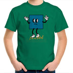 I'm A Total Square - Kids Youth T-Shirt Kelly Green Kids Youth T-shirt Maths Printed In Australia