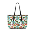 Surfing Safari PU Leather Tote Bag Large