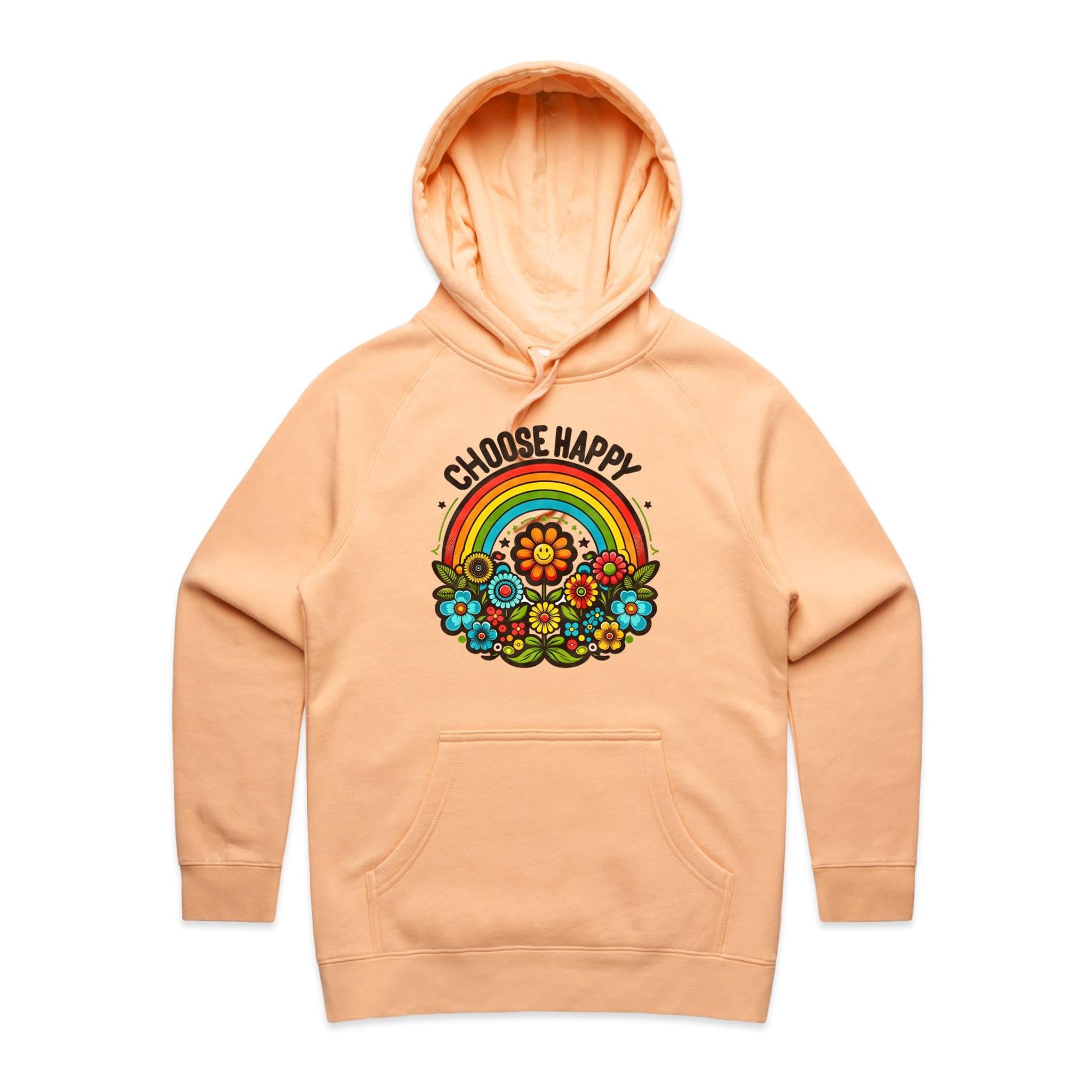 Choose Happy - Womens Hoodie