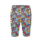Sticker Music Women's Bike Shorts With Side Pockets Women's Bike Shorts Music Printed Offshore