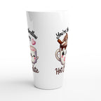 You're The Marshmallow To My Hot Chocolate, Valentine - White Latte 17oz Ceramic Mug Latte Mug Food Globally Fulfilled Love