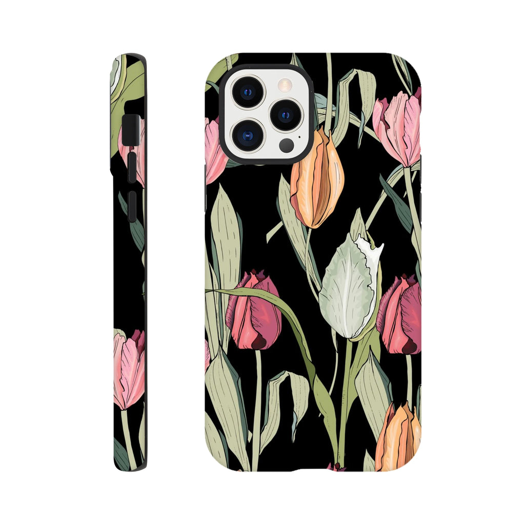 Tulips Apple iPhone Tough case iPhone 12 Pro iPhone Tough Case Globally Fulfilled Plants