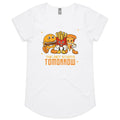 The Diet Starts Tomorrow, Hamburger, Pizza, Fries - Womens Scoop Neck T-Shirt White Womens Scoop Neck T-shirt Food Printed In Australia