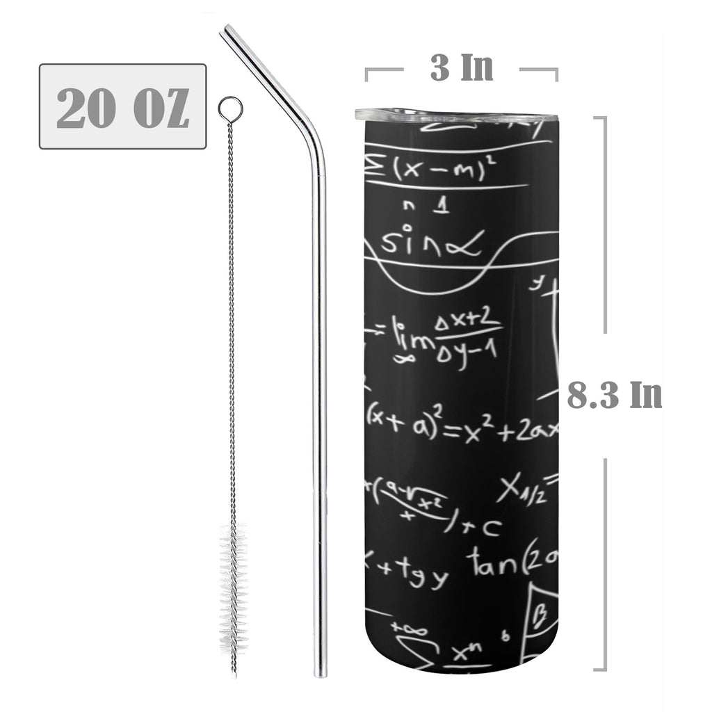 Equations 20oz Tall Skinny Tumbler with Lid and Straw