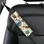 All The Coffee Car Seat Belt Cover 7''x10'' (Pack of 2) Car Seat Belt Cover 7x10 (Pack of 2) Coffee Printed Offshore