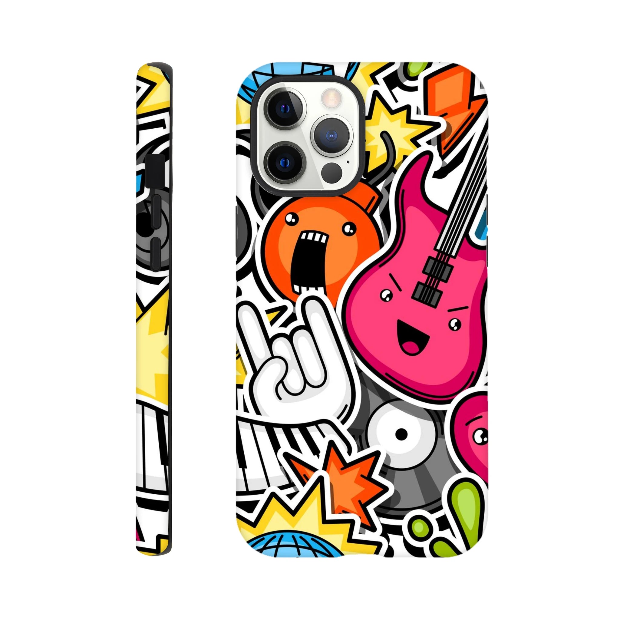 Sticker Music - Apple iPhone Tough case iPhone 12 Pro Max iPhone Tough Case Globally Fulfilled Music