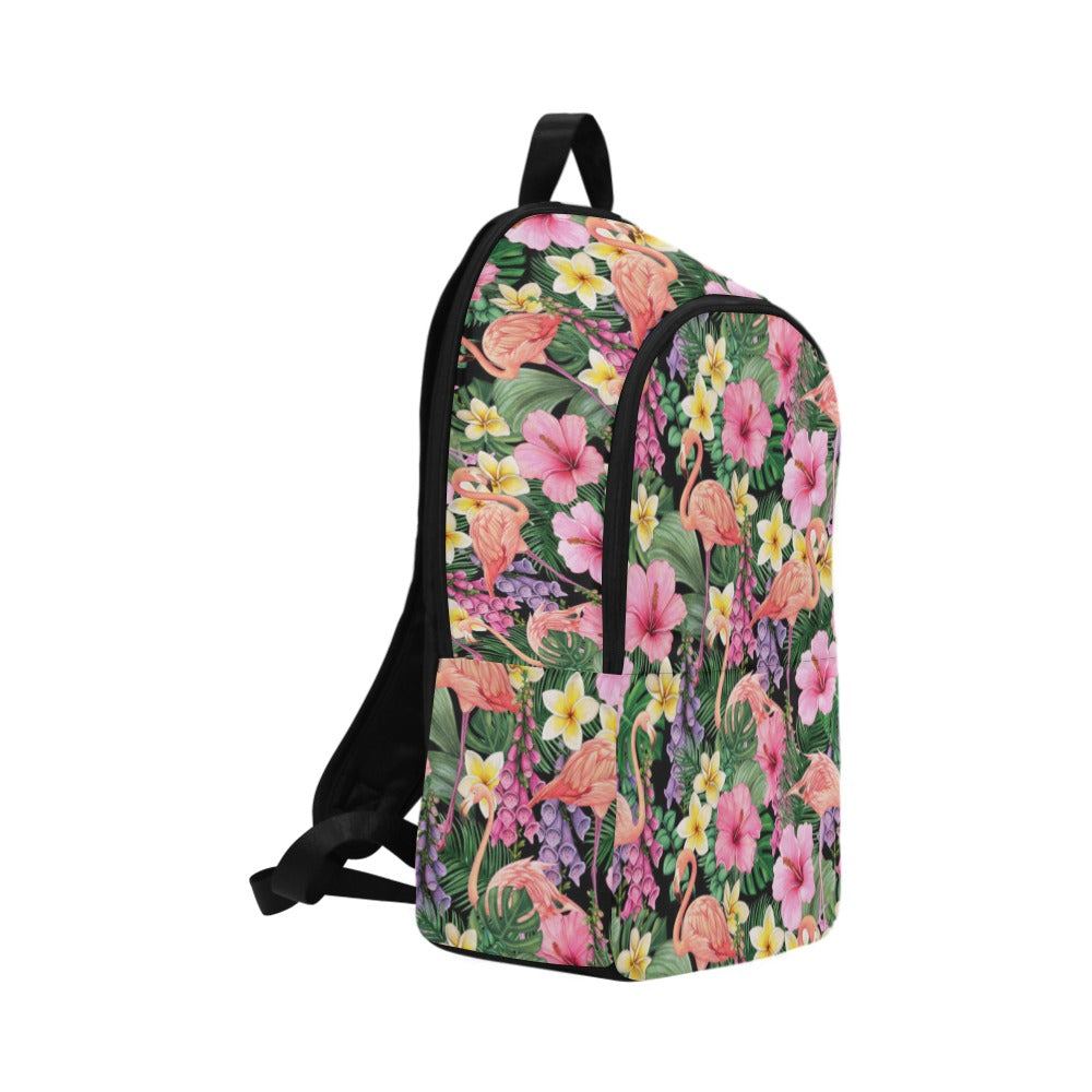 Flamingo Jungle - Fabric Backpack