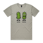 Bacteria Fronteria Men's AS Colour T-shirt Light Grey Mens T-shirt Printed In Australia Science