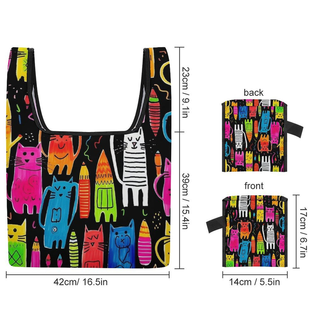 Colourful Cats - Collapsible Shopping Bag