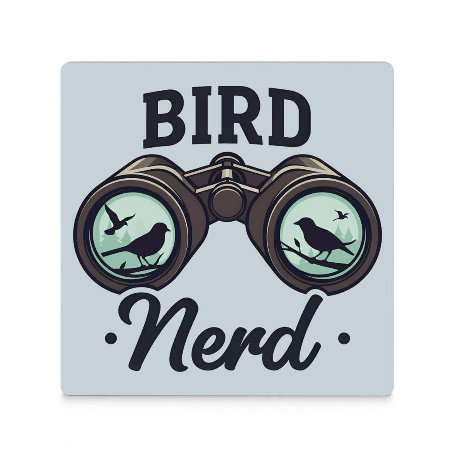 Bird Nerd - Ceramic Coasters (Square) Ceramic Coasters animal Printed Offshore