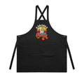 Karaoke Queen AS Colour Carrie Apron Black One Size Apron Music Printed In Australia Retro