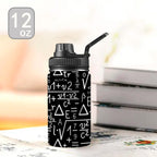 Mathematics - Kids Water Bottle with Chug Lid (12 oz) Kids Water Bottle with Chug Lid Maths Printed Offshore