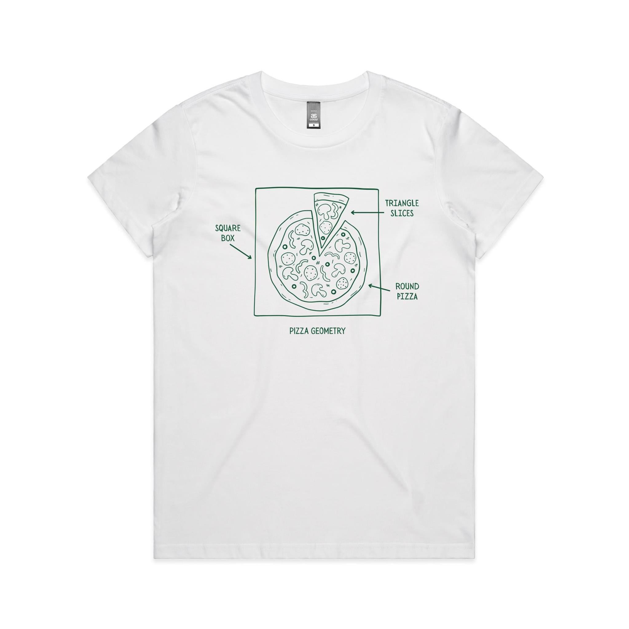 Pizza Geometry Women's AS Colour T-shirt
