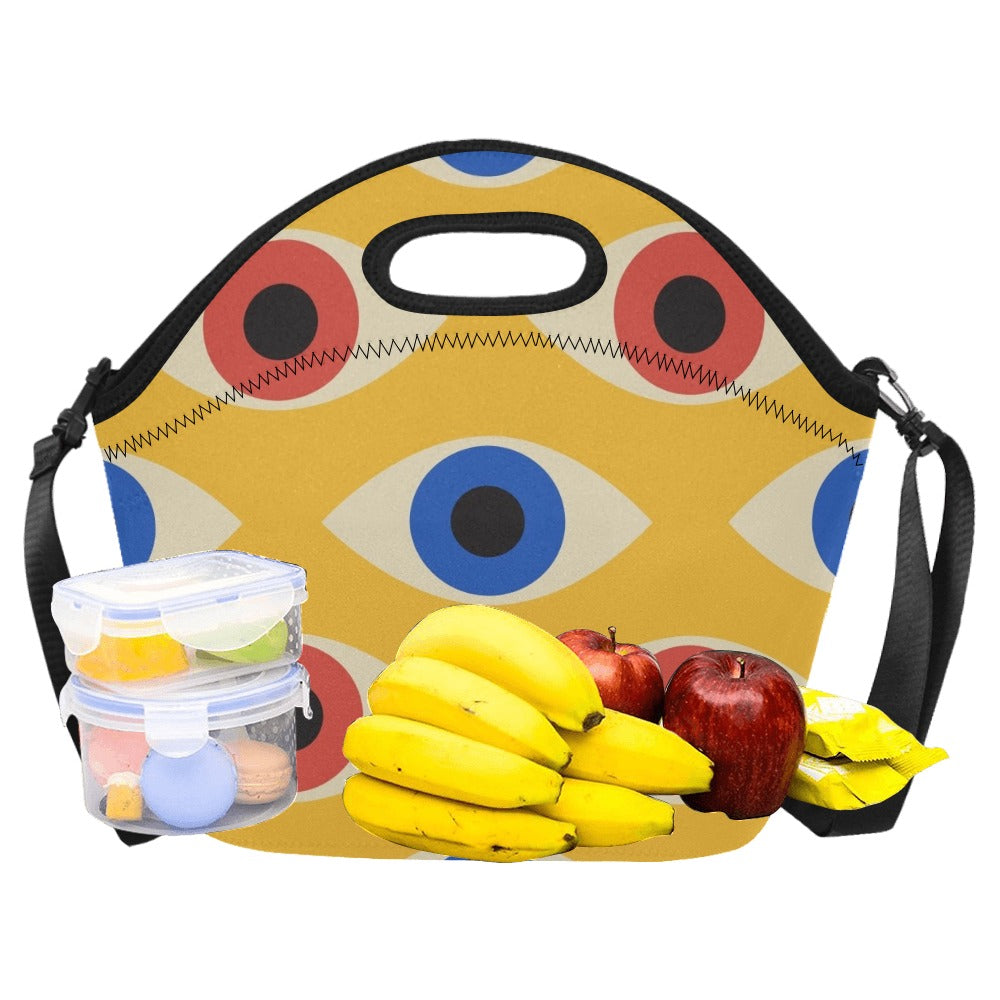 Eyes on Yellow - Neoprene Lunch Bag Neoprene Lunch Bag Printed Offshore