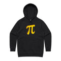 Pi - Womens Hoodie Black Womens Hoodie Maths Printed In Australia Science
