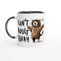 Personalise Can't Adult Today 11oz Ceramic Mug Ceramic Black Personalised 11oz Mug animal Globally Fulfilled
