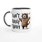 Personalise - Can't Adult Today - 11oz Ceramic Mug Ceramic Black Personalised 11oz Mug animal Globally Fulfilled