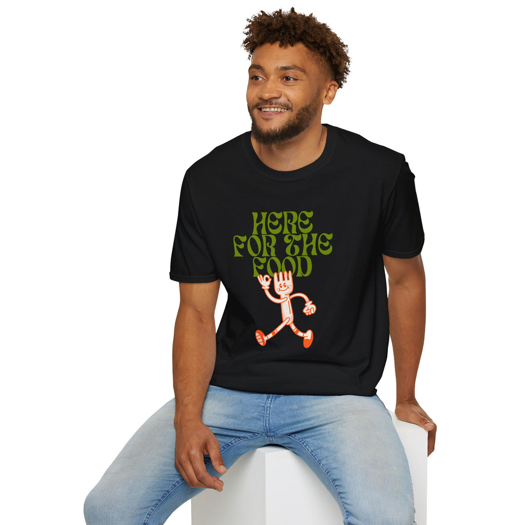 Here For The Food - Unisex Softstyle T-Shirt