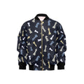 Chess Pattern Kids Bomber Jacket XL Kids Bomber Jacket Chess Games Printed Offshore