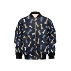Chess Pattern Kids Bomber Jacket XL Kids Bomber Jacket Chess Games Printed Offshore