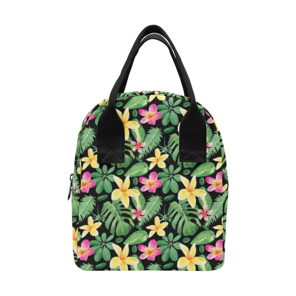 Frangipani - Zipper Lunch Bag One Size Zipper Lunch Bag Printed Offshore