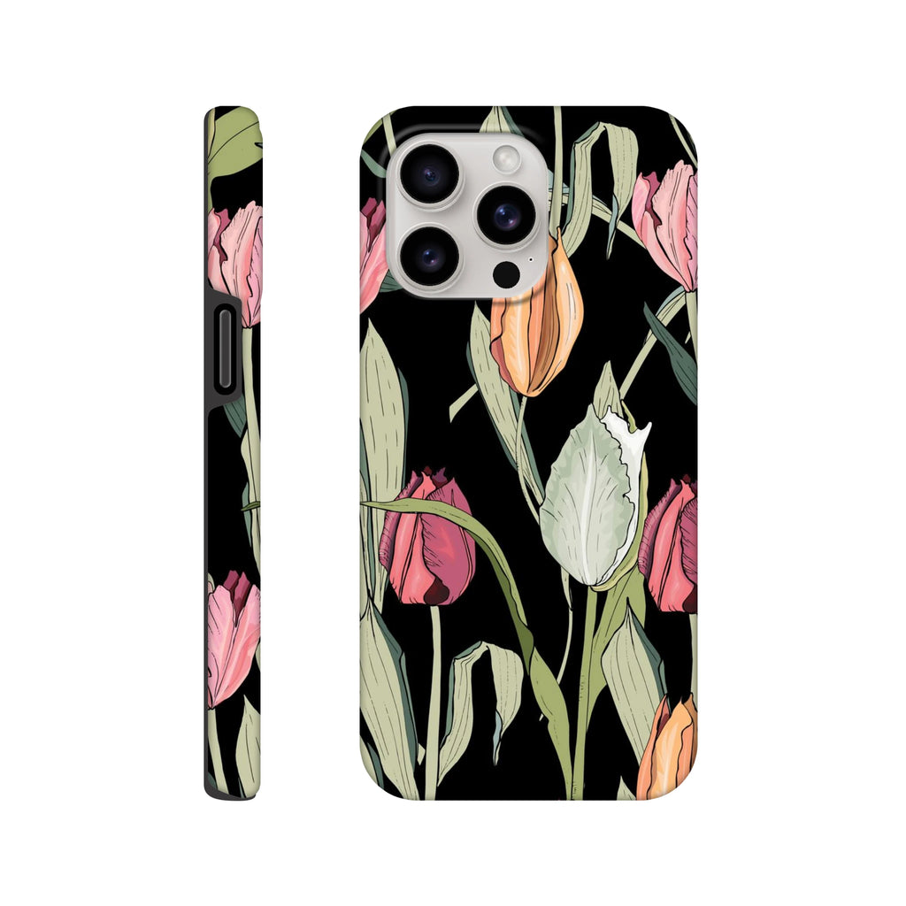 Tulips Apple iPhone Tough case iPhone 15 Pro Max iPhone Tough Case Globally Fulfilled Plants