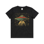 Retro UFO Kid's AS Colour T-shirt