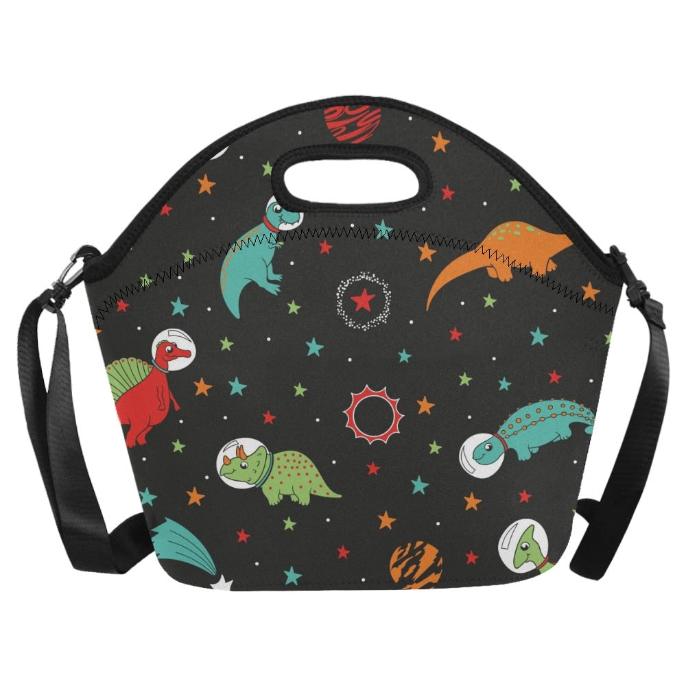 Astronaut Dinosaurs - Neoprene Lunch Bag Neoprene Lunch Bag Printed Offshore