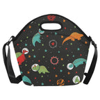 Astronaut Dinosaurs - Neoprene Lunch Bag Neoprene Lunch Bag Printed Offshore