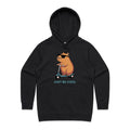 Just Be Cool, Capybara - Womens Hoodie Black Womens Hoodie animal Printed In Australia