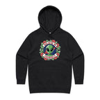 Believe In Yourself, Alien - Womens Hoodie Black Womens Hoodie Motivation Positivity Printed In Australia Sci Fi