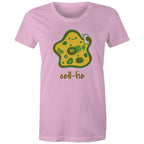 Cell-fie, Selfie Cell - Womens T-shirt Pink Womens T-shirt Printed In Australia Science