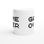 Game Over - White 11oz Ceramic Mug White 11oz Mug Games Globally Fulfilled