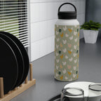 Chicken Life Stainless Steel Water Bottle, Handle Lid Stainless Steel Water Bottle With Handle Lid animal Globally Fulfilled