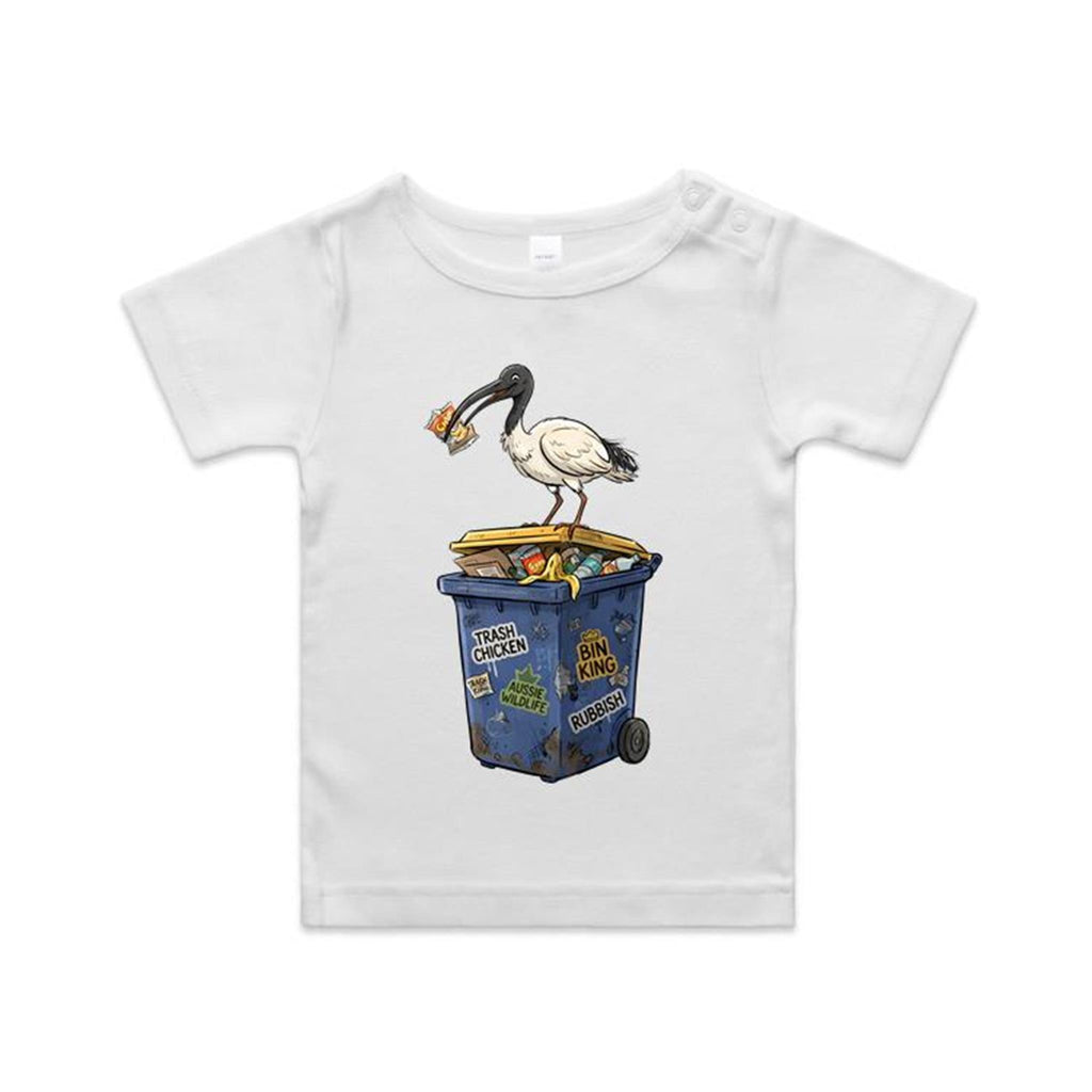 Bin Chicken Australian Ibis AS Colour Baby T-shirt