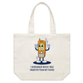 I Remember When I Was Smarter Than My Phone Shoulder Canvas Tote Bag Default Title Large Tote Bag Printed In Australia Tech