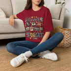 Never Forget Retro Unisex T-Shirt Cardinal Red Unisex Adult T-shirt Globally Fulfilled Music Retro