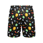 Busy Space Men's Mid-Length Beach Shorts Men's Mid-Length Beach Shorts Printed Offshore Space