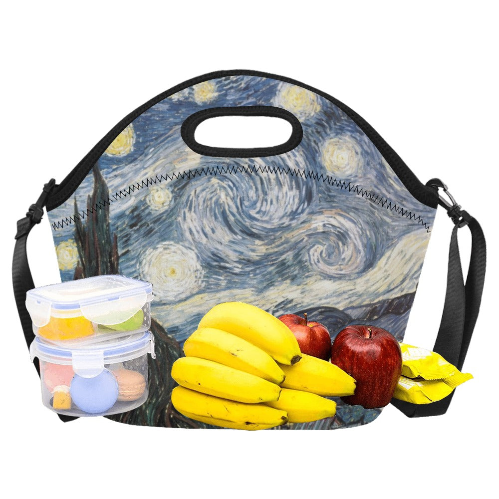 Starry Night - Neoprene Lunch Bag Neoprene Lunch Bag Printed Offshore