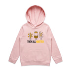 They All Matter Solid Liquid Gas Kids AS Colour Hoodie Pink Kids Hoodie Printed In Australia Science